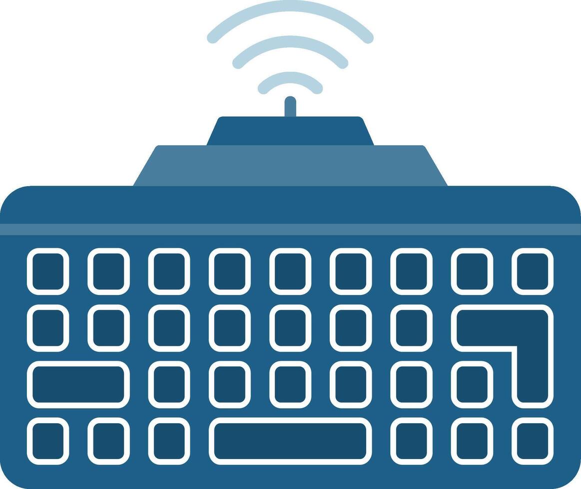 Wireless Keyboard Icon Design Symbol vector