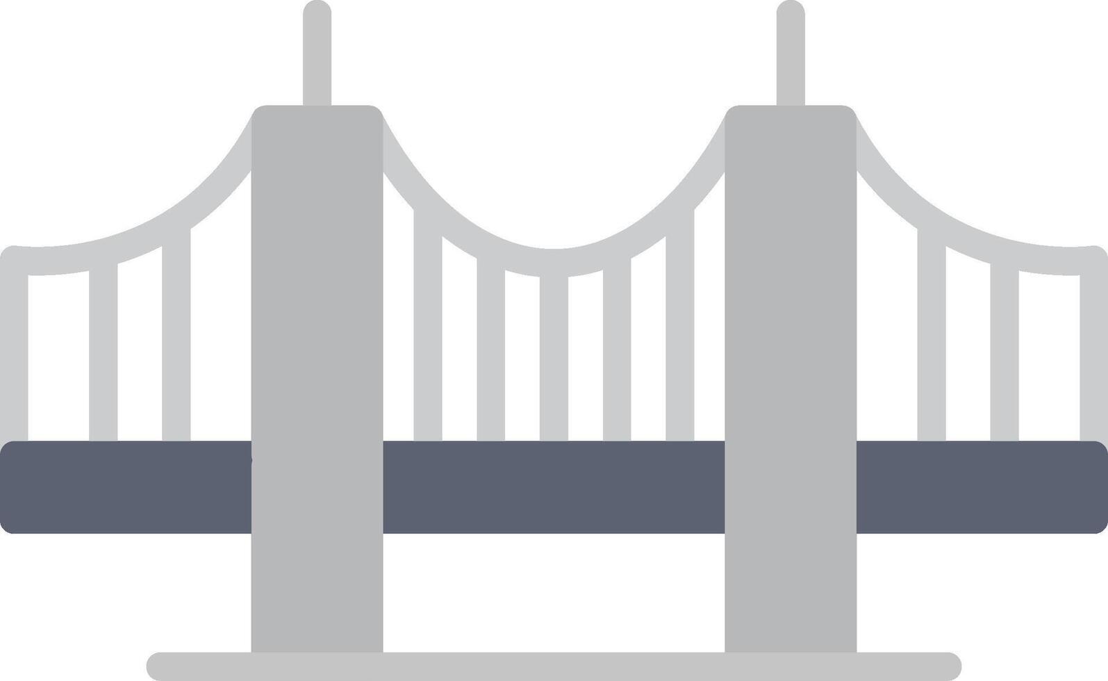 Vincent Thomas Bridge Icon Design Symbol vector