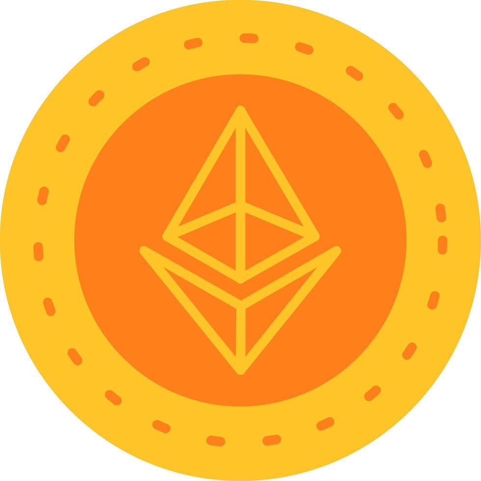 Ethereum Icon Design Symbol vector