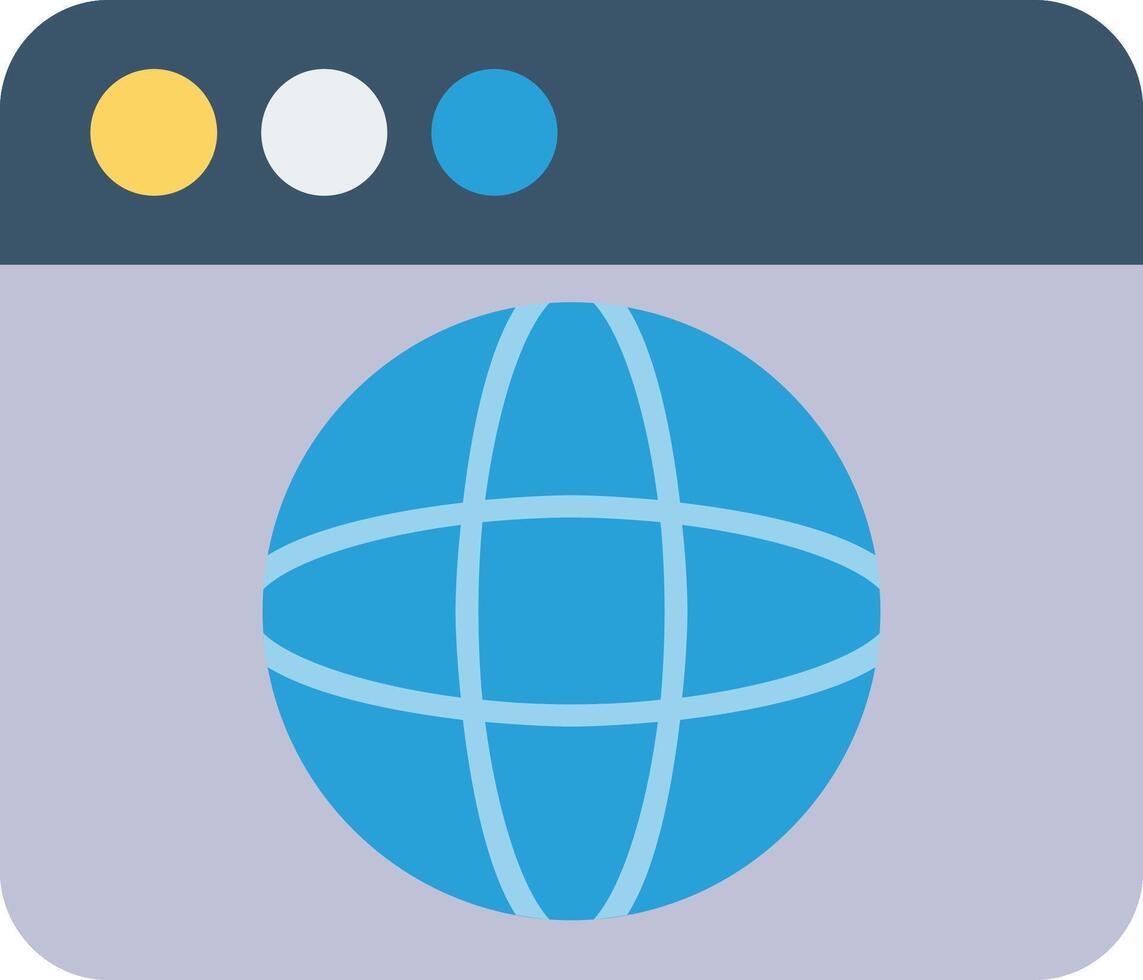 Web Browser Icon Design Symbol vector