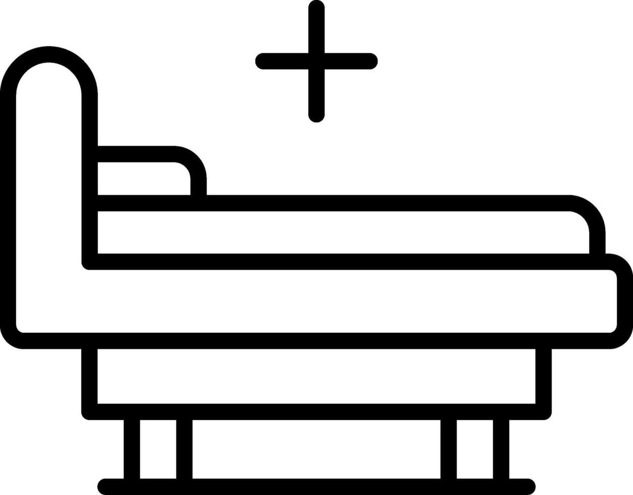 Hospital Bed Icon Design Symbol vector