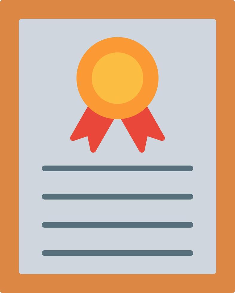 Certificate Icon Design Symbol vector