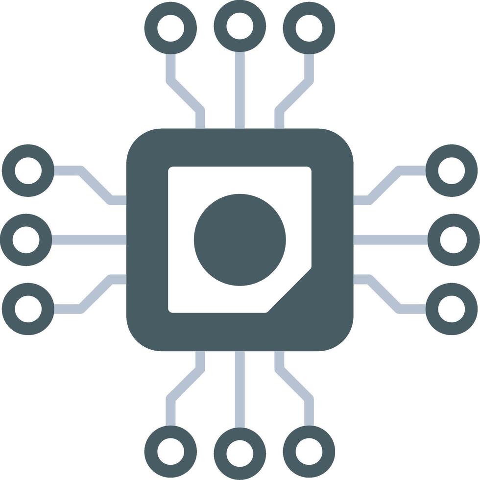 Cpu Icon Design Symbol vector
