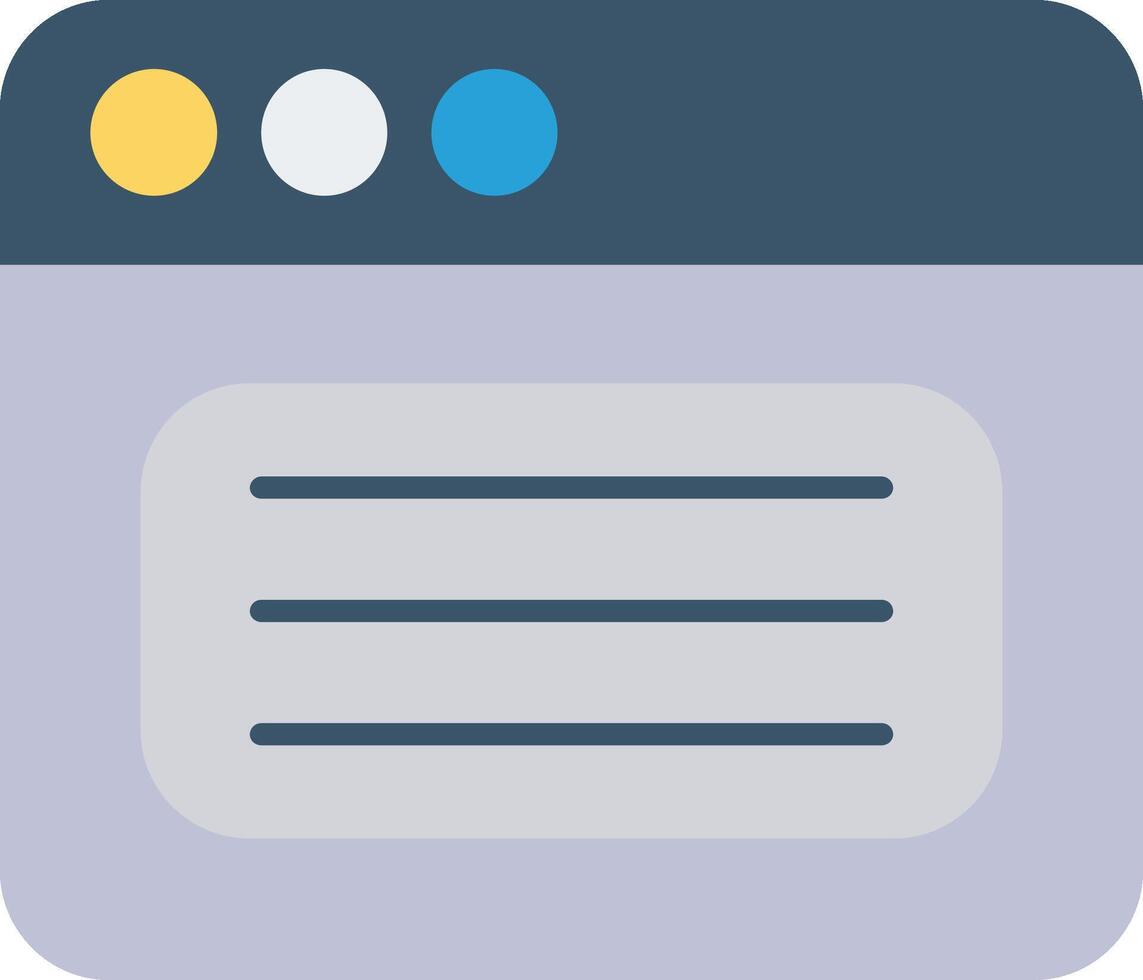 Web Browser Icon Design Symbol vector