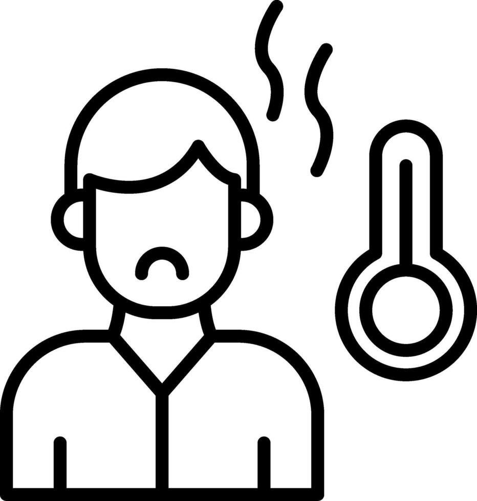 Fever Icon Design Symbol vector