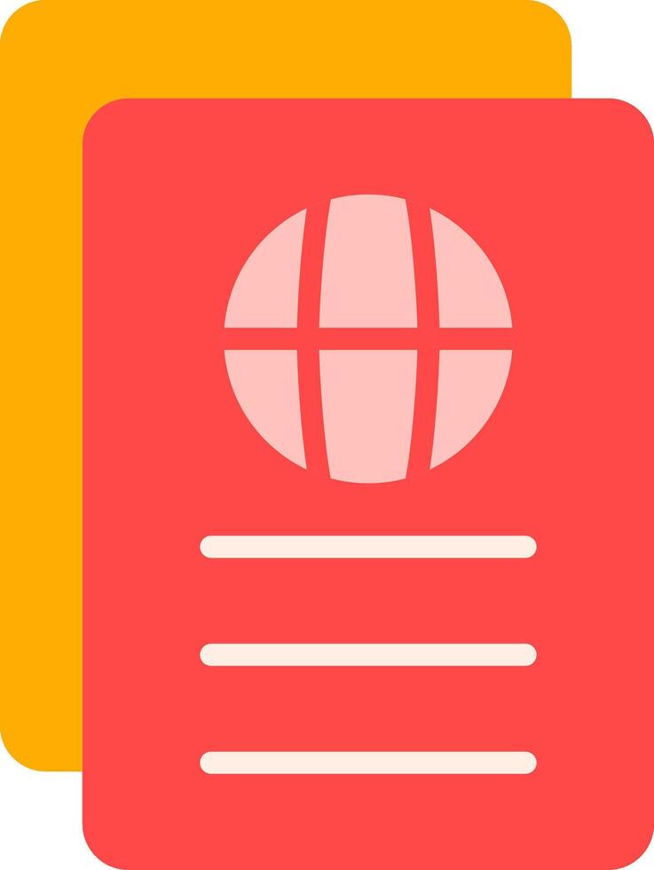 Passport Icon Design Symbol vector