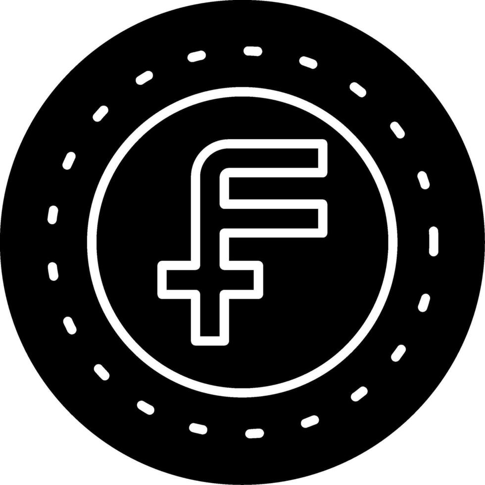 Swiss Franc Icon Design Symbol vector