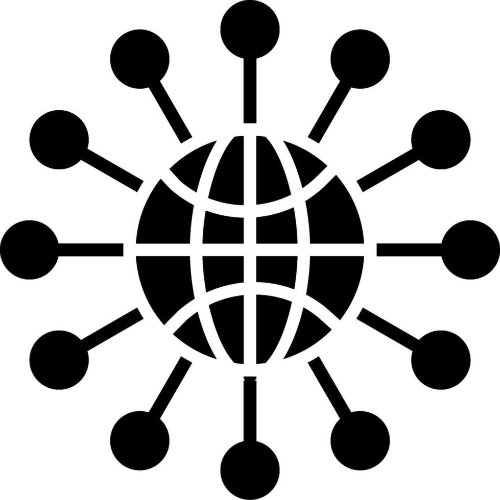 Network Icon Design Symbol vector
