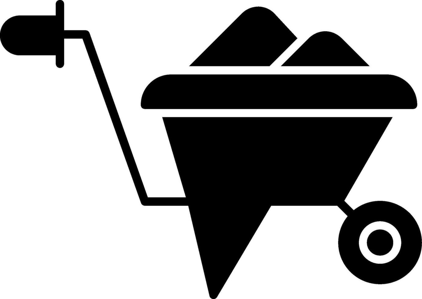 Wheelbarrow Icon Design Symbol vector