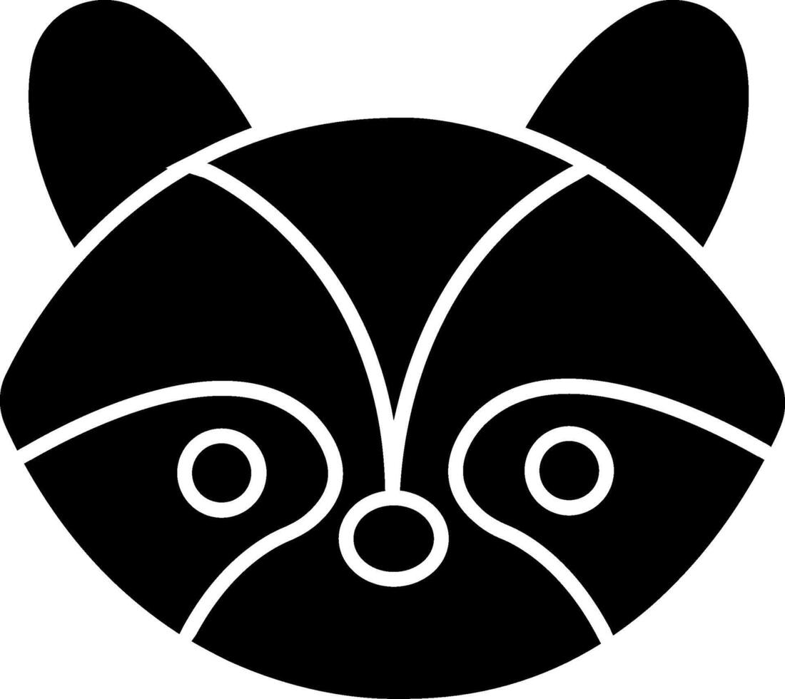 Racoon Icon Design Symbol vector