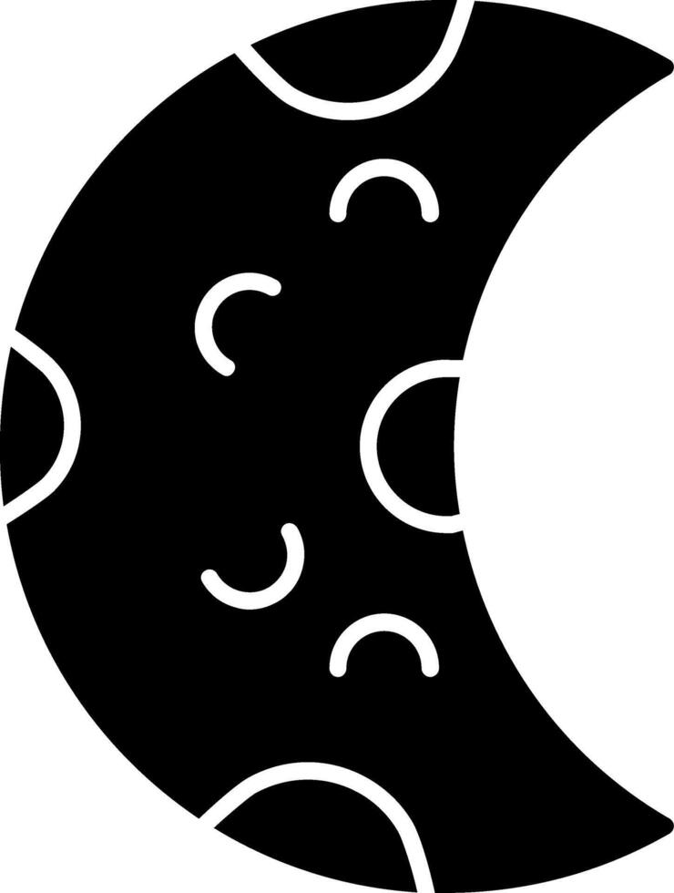 Half Moon Icon Design Symbol vector
