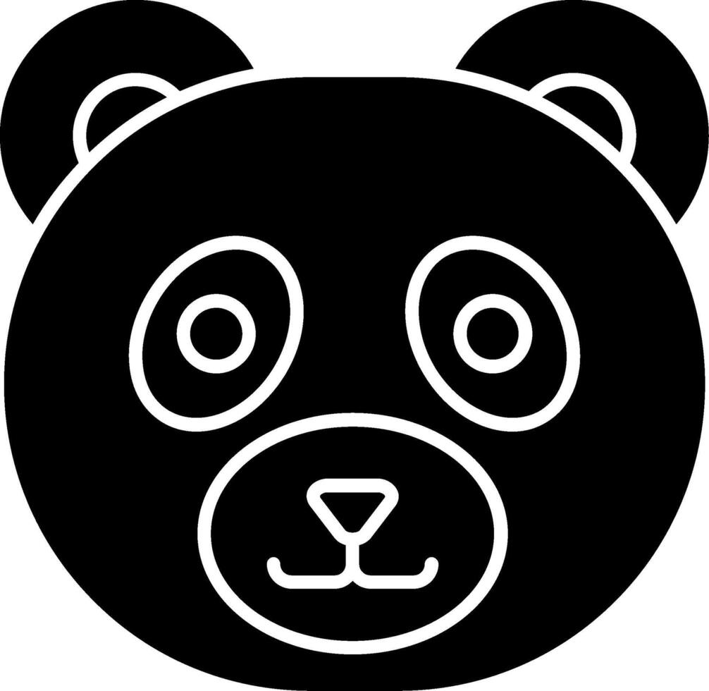 Panda Icon Design Symbol vector