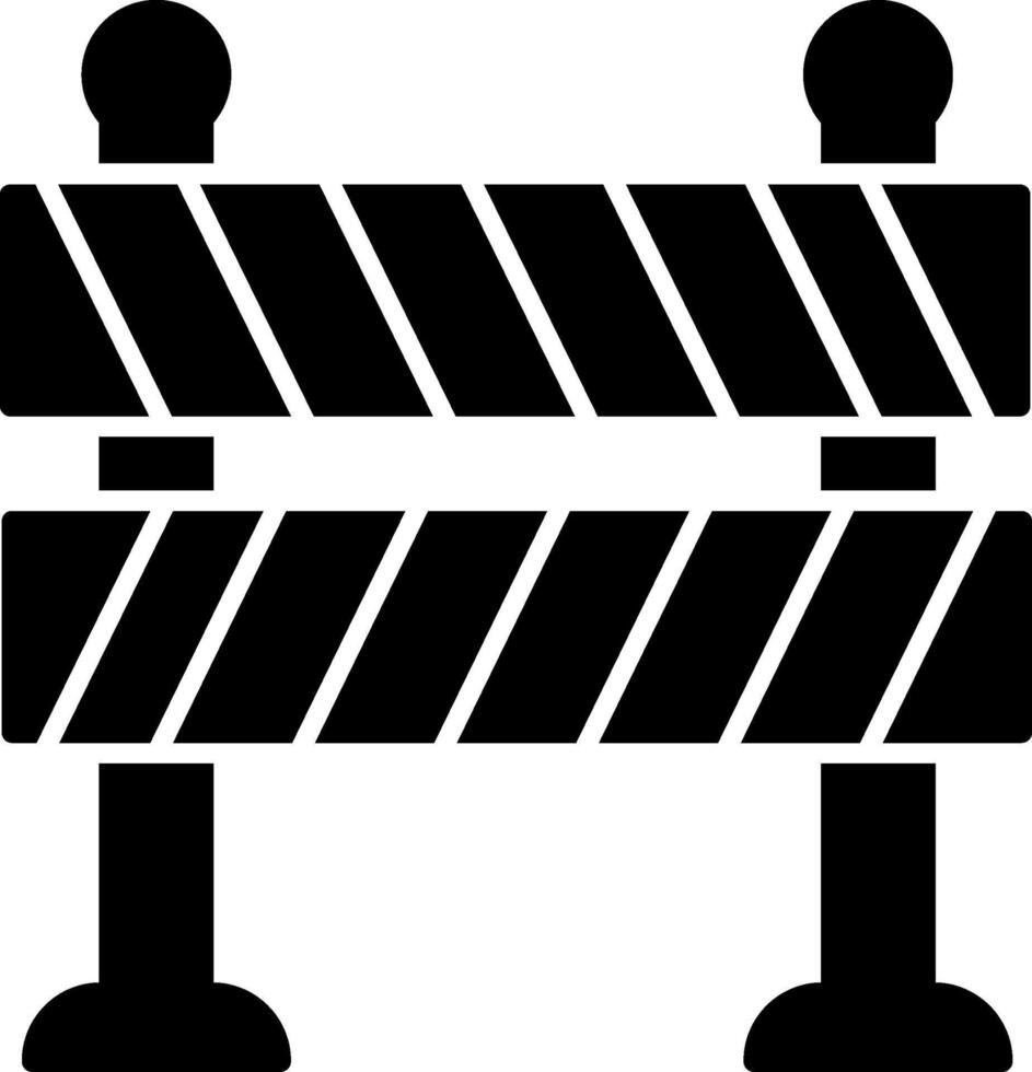 Road Barrier Icon Design Symbol vector