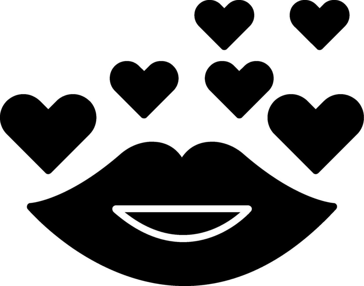 Kiss Icon Design Symbol vector