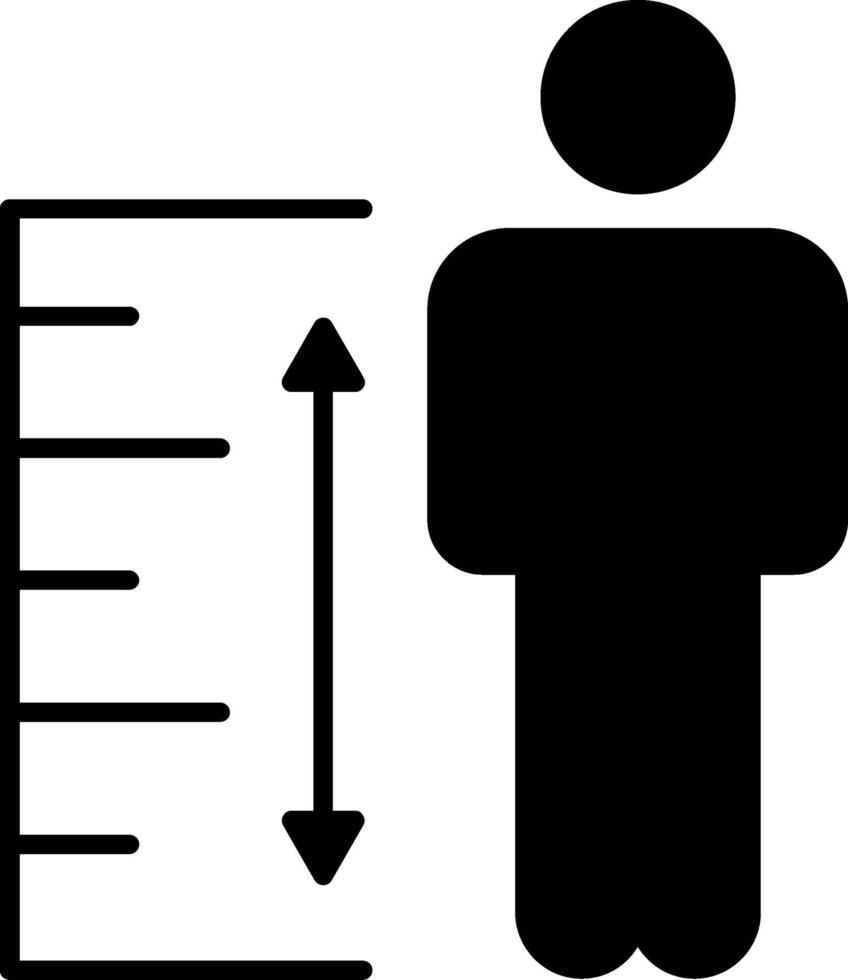 Height Icon Design Symbol vector