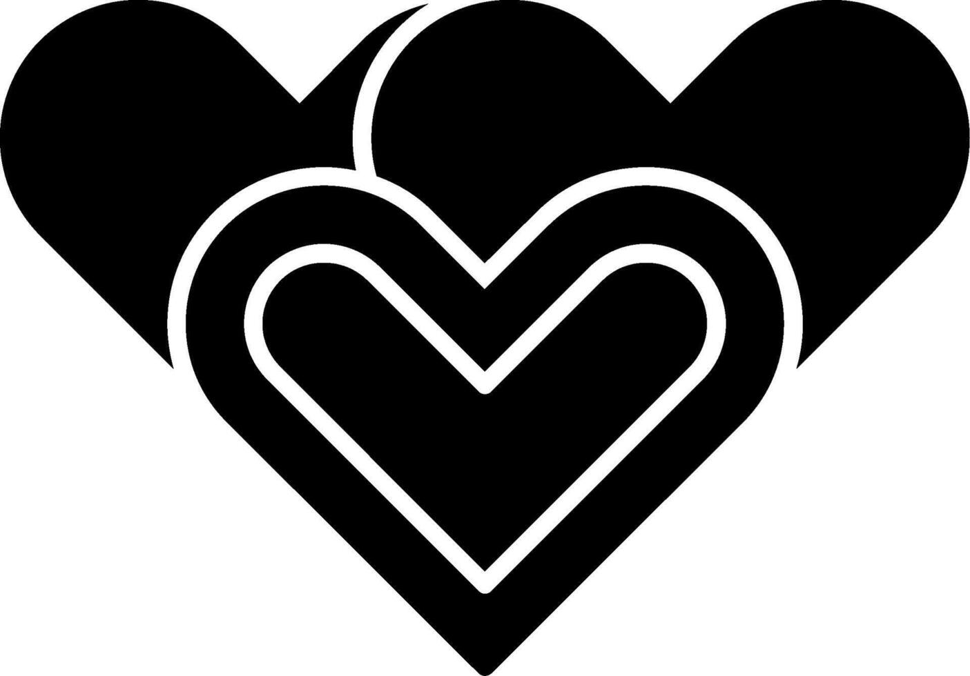 Hearts Icon Design Symbol vector
