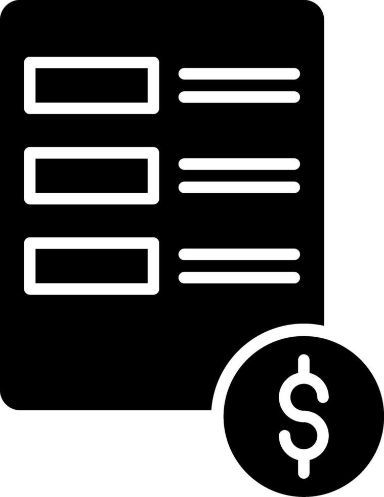 Invoice Icon Design Symbol vector