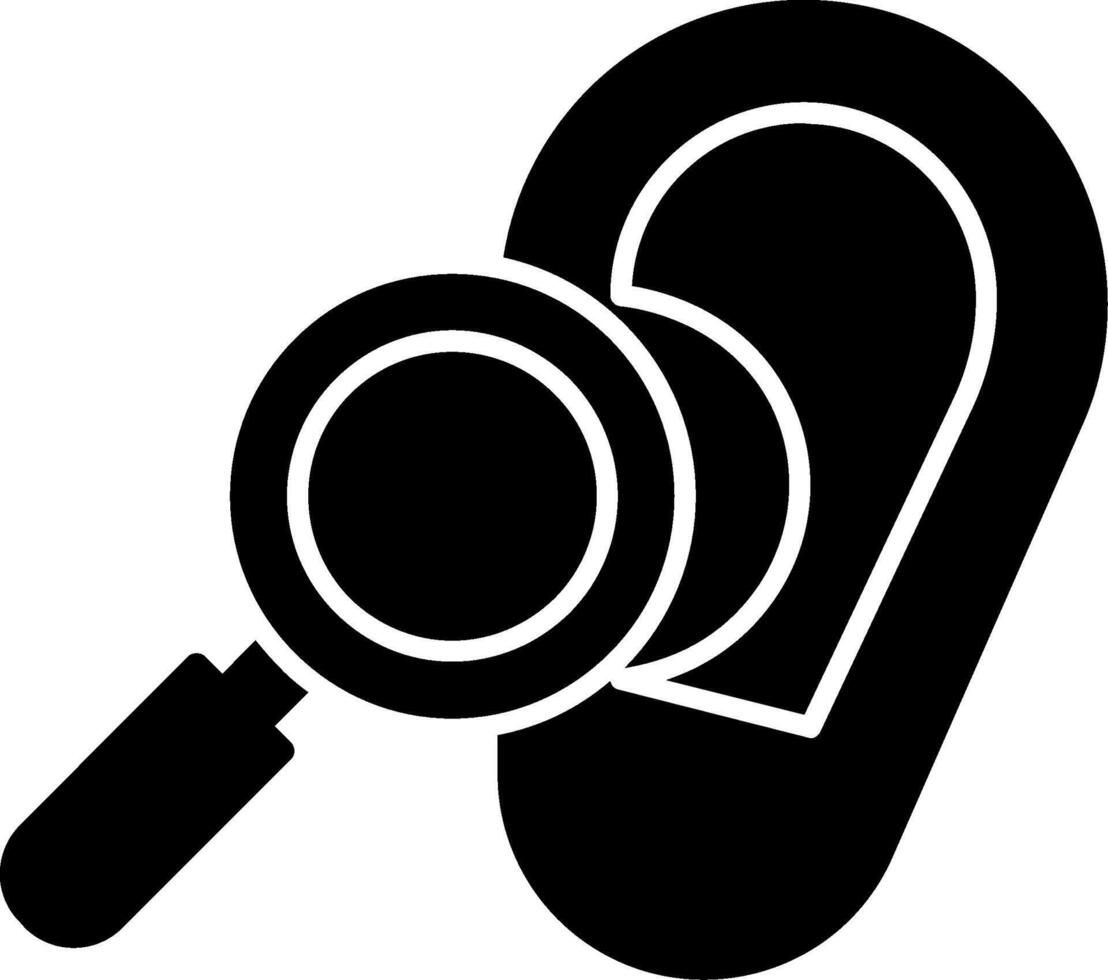 Hearing Test Icon Design Symbol vector