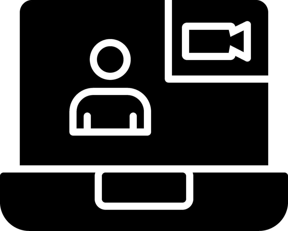Videochat Icon Design Symbol vector