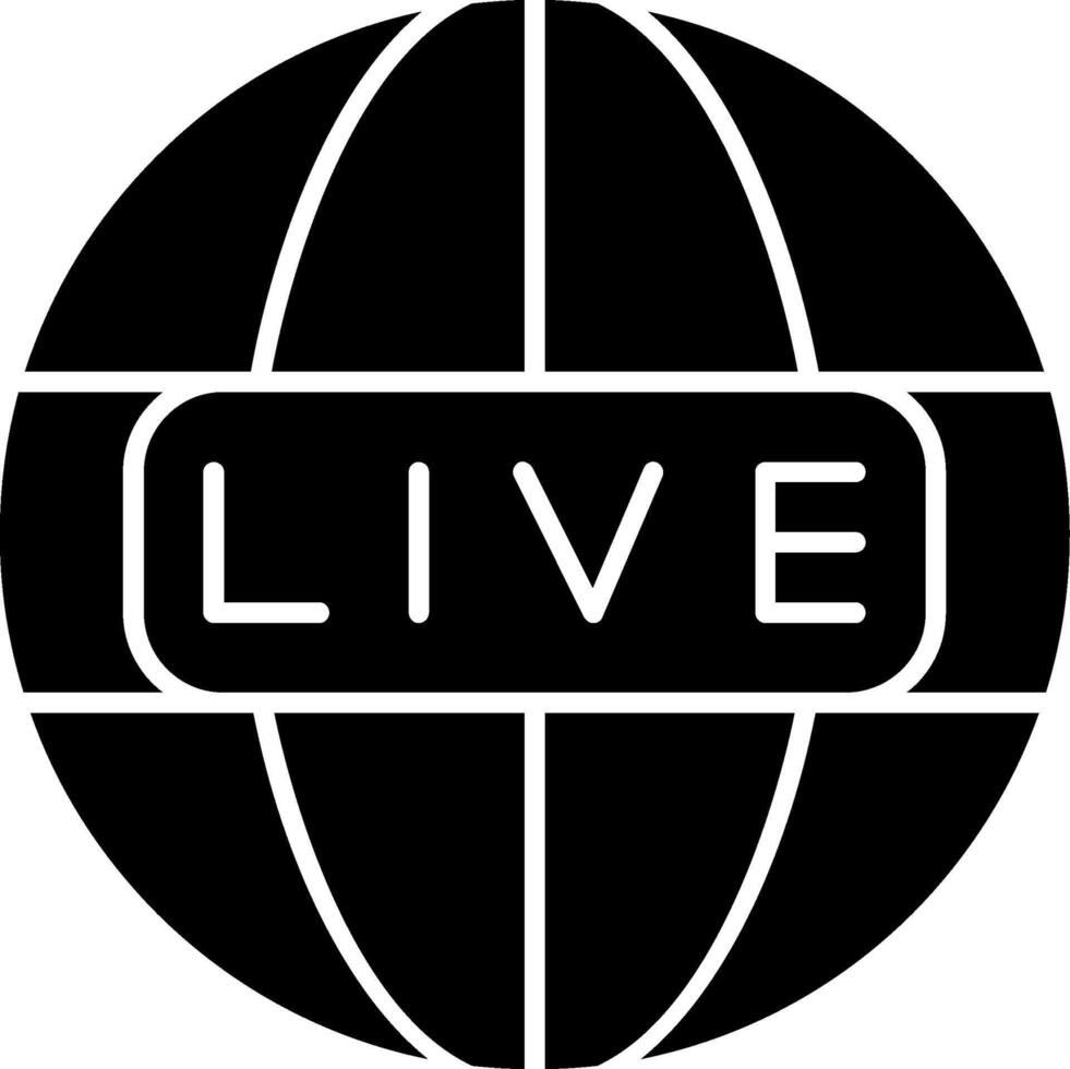 Live News Icon Design Symbol vector