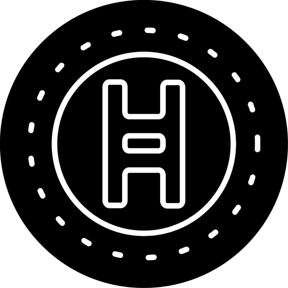 Hedera Hashgraph Icon Design Symbol vector