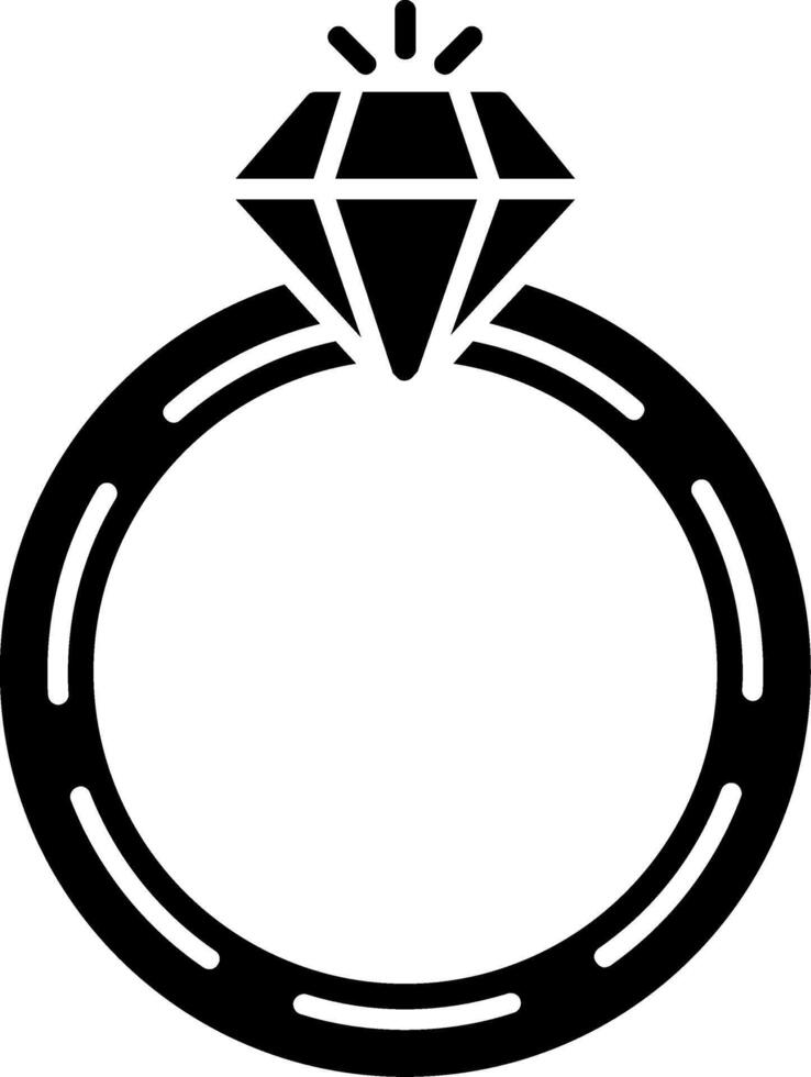 Engagement Ring Icon Design Symbol vector