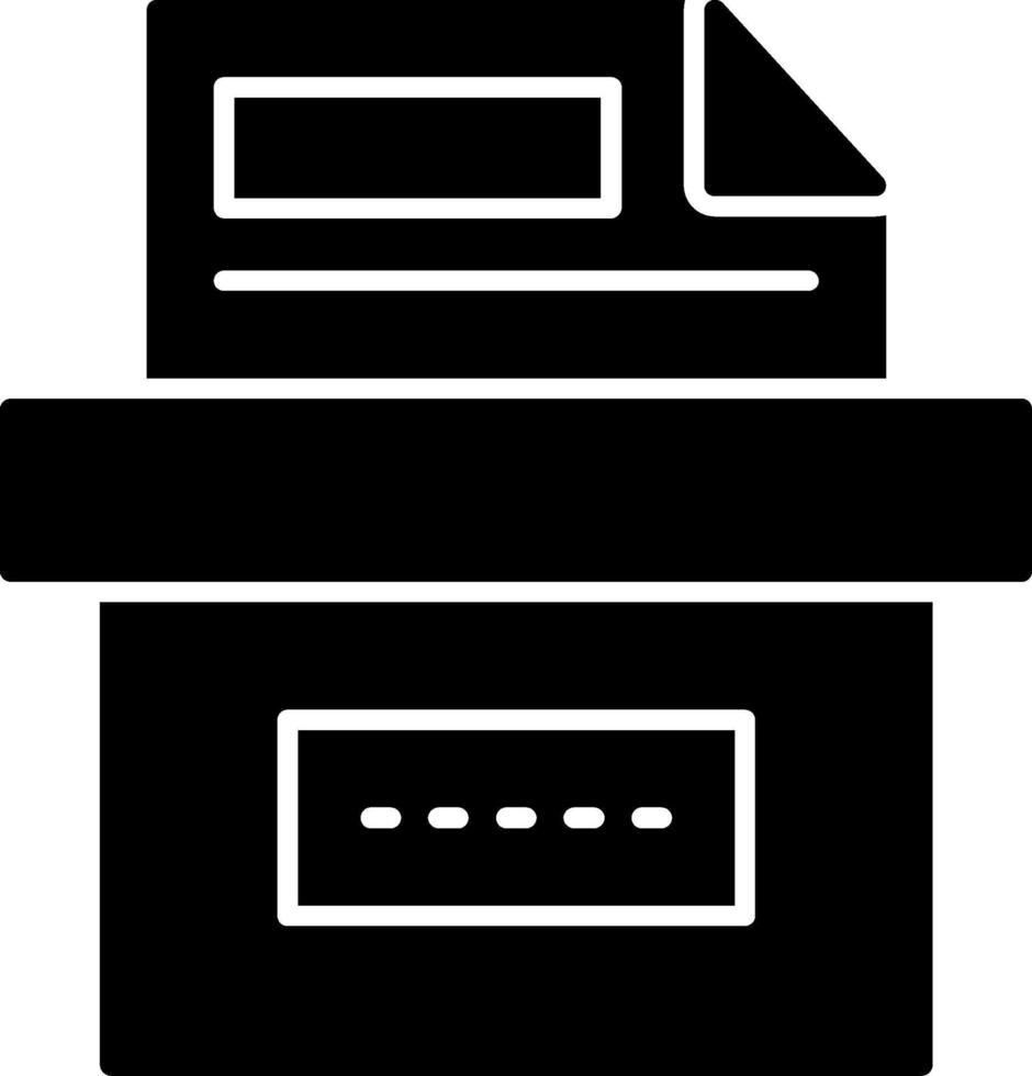 Storage Box Icon Design Symbol vector