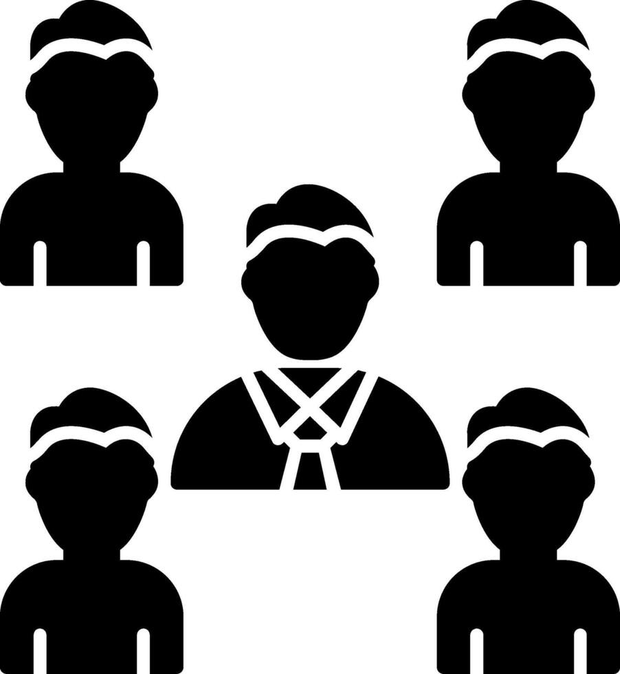 Team Management Icon Design Symbol vector