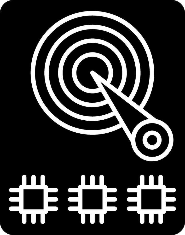 Hard Disk Drive Icon Design Symbol vector