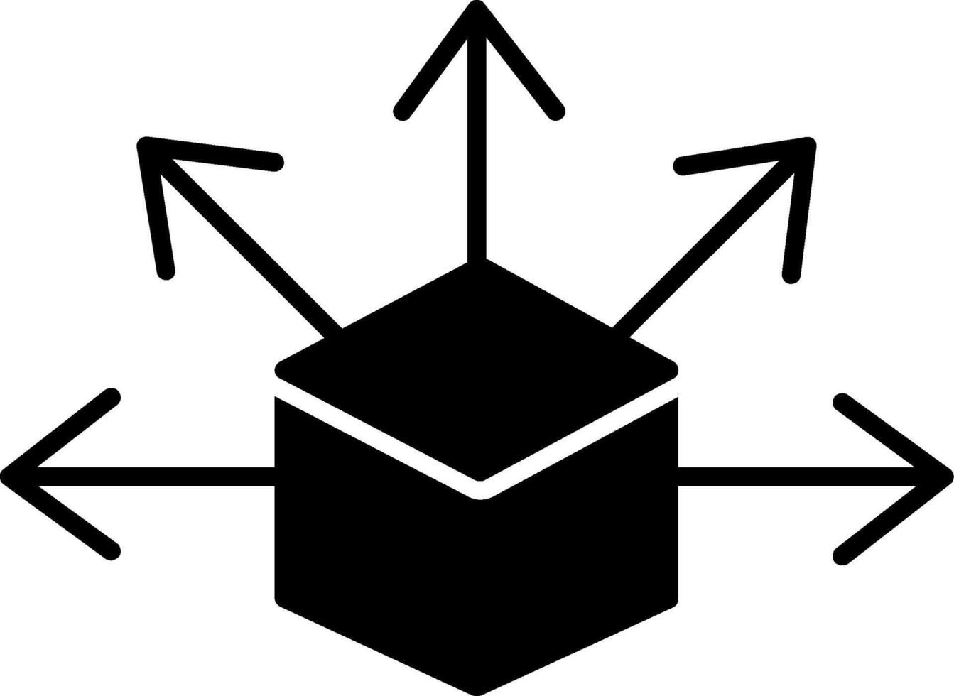 Decentralized Icon Design Symbol vector