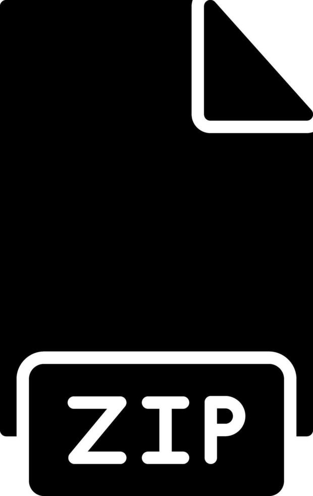 Zip File Icon Design Symbol vector