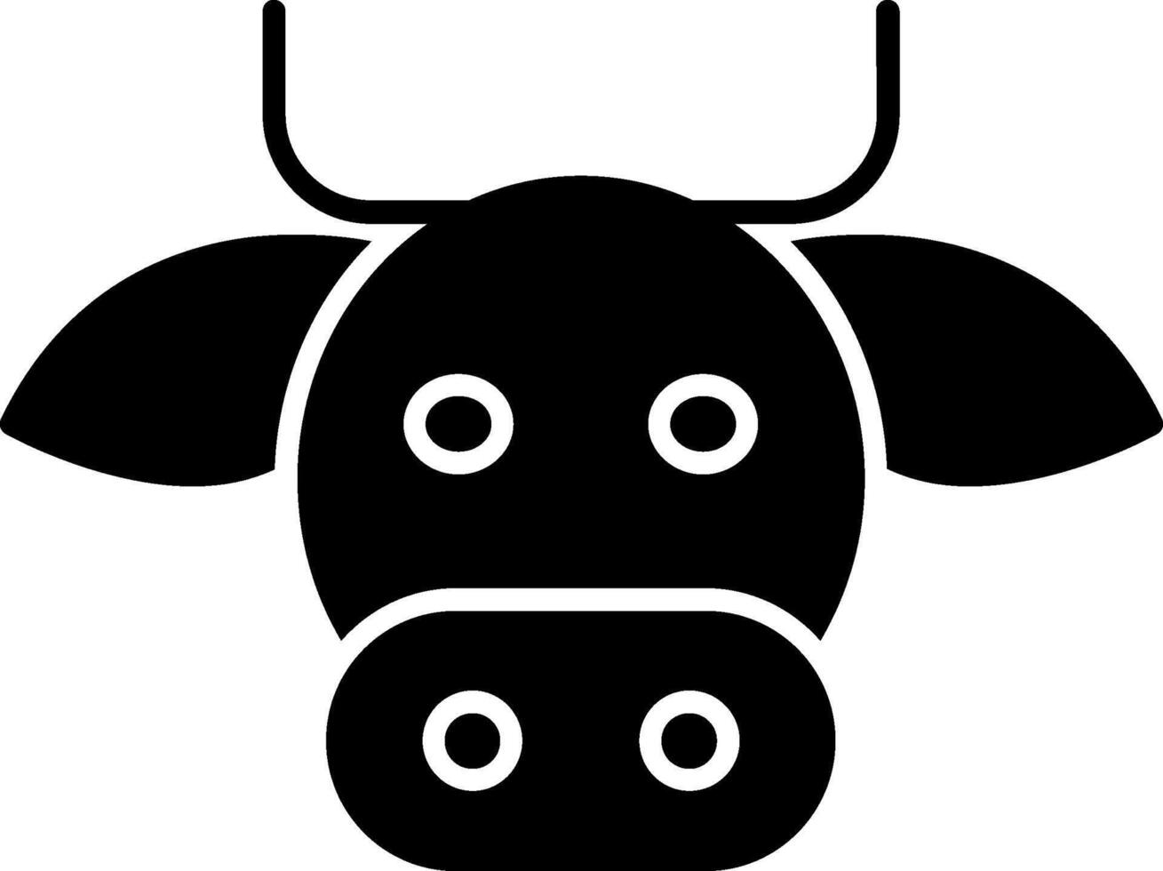 Cow Icon Design Symbol vector