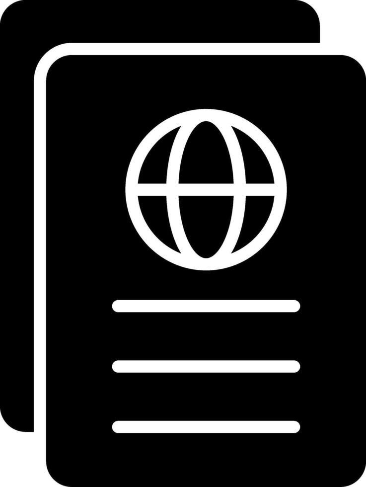 Passport Icon Design Symbol vector