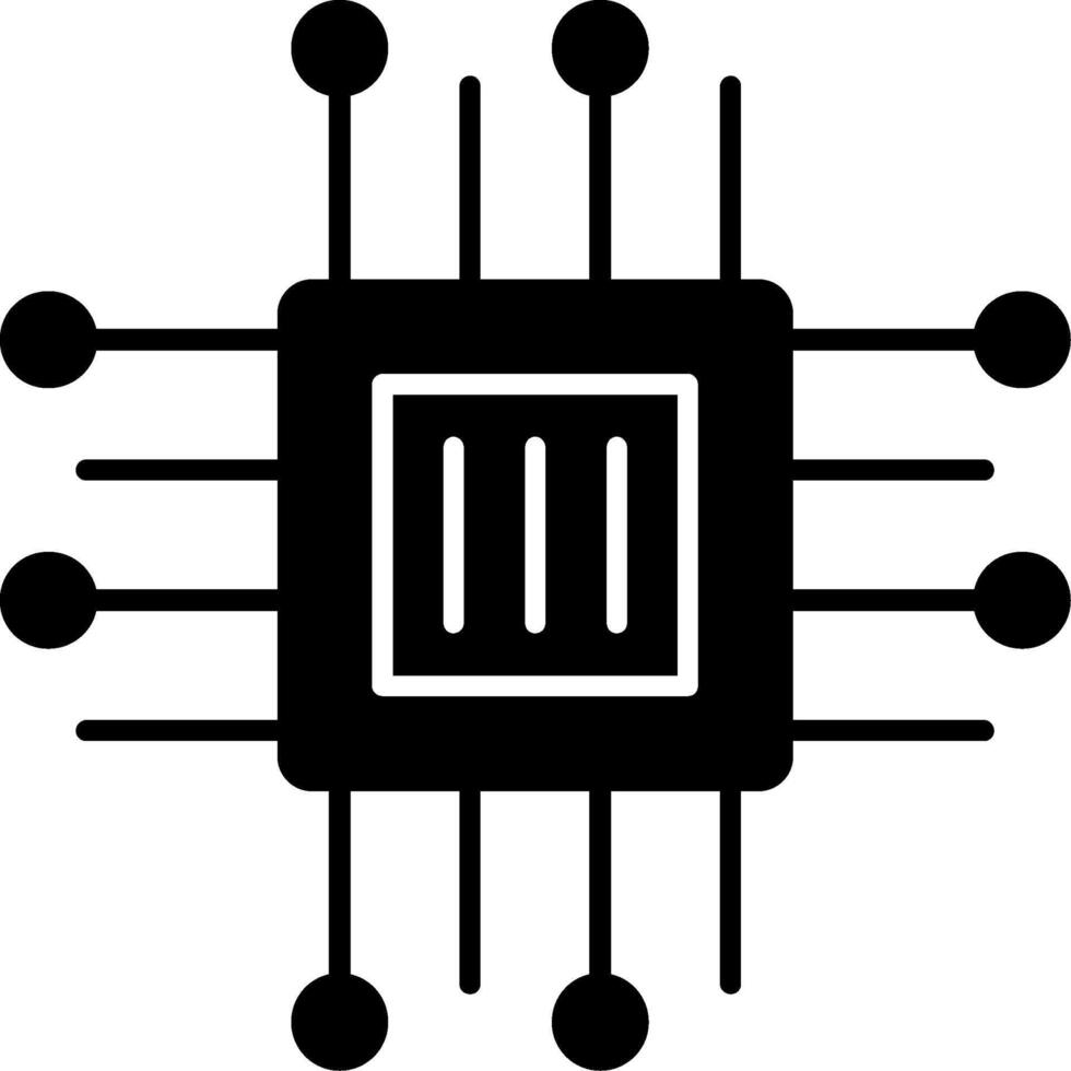 Processor Icon Design Symbol vector