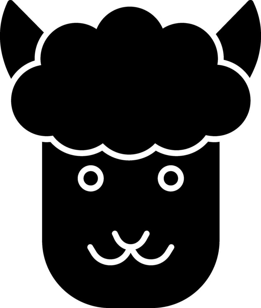 Alpaca Icon Design Symbol vector