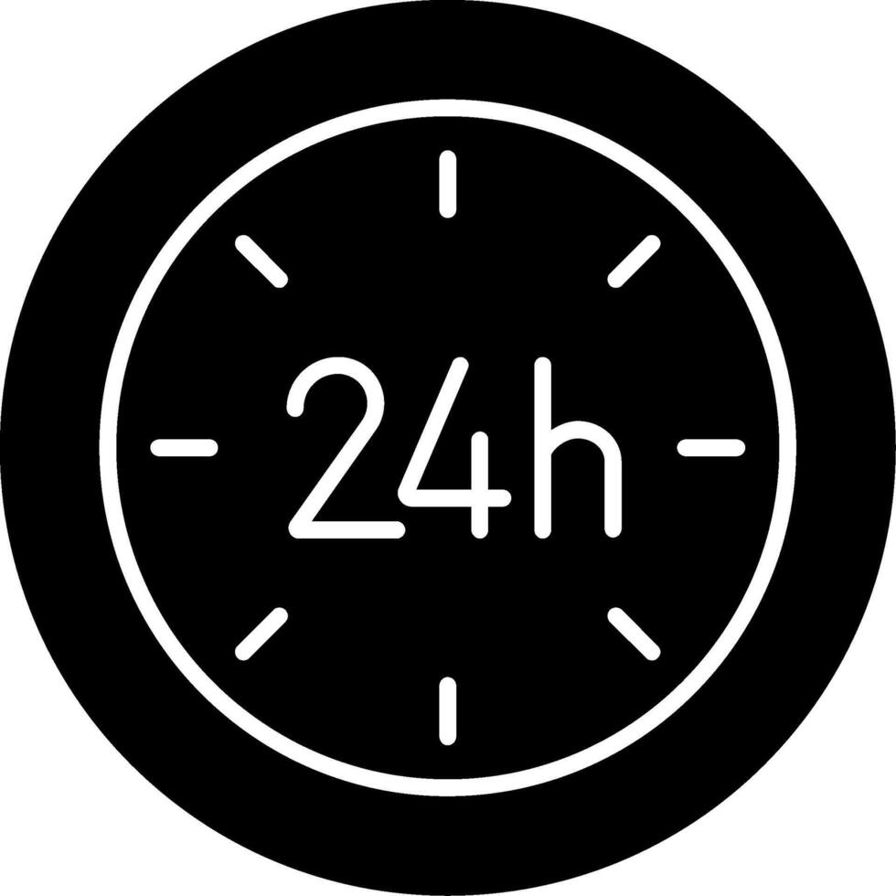 24 Hours Icon Design Symbol vector
