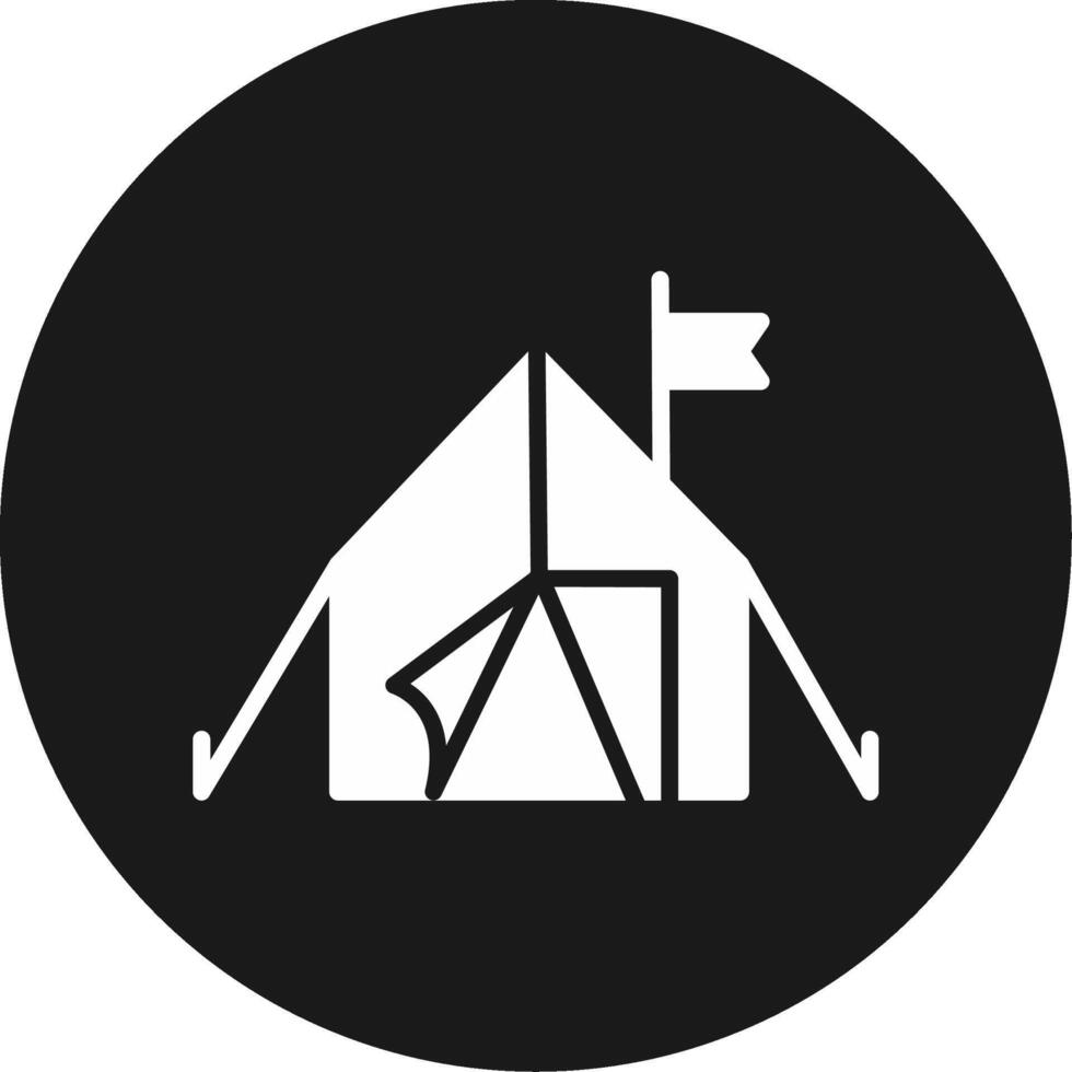 Tent Icon Design Symbol vector