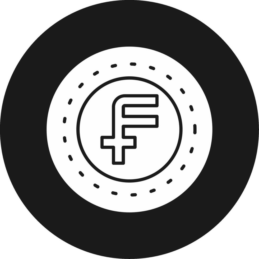 Swiss Franc Icon Design Symbol vector