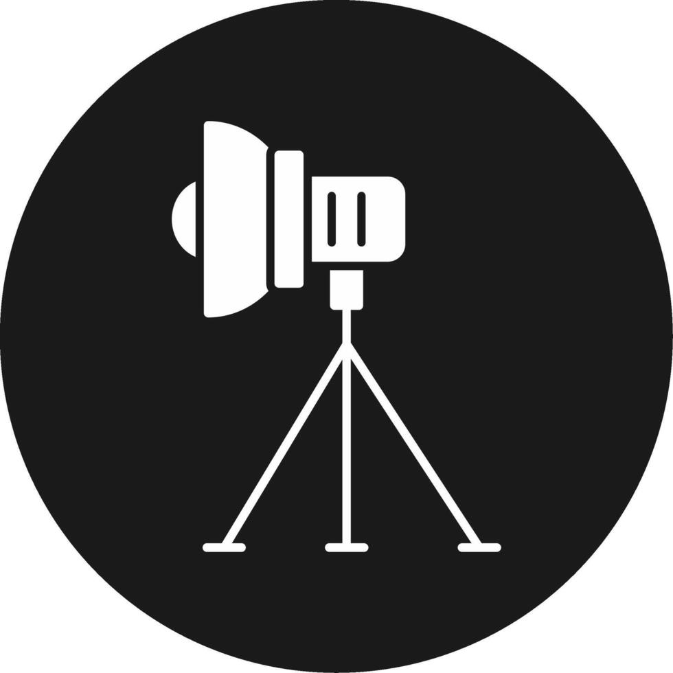 Studio Lighting Icon Design Symbol vector