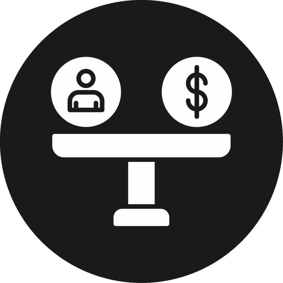 Balance Icon Design Symbol vector