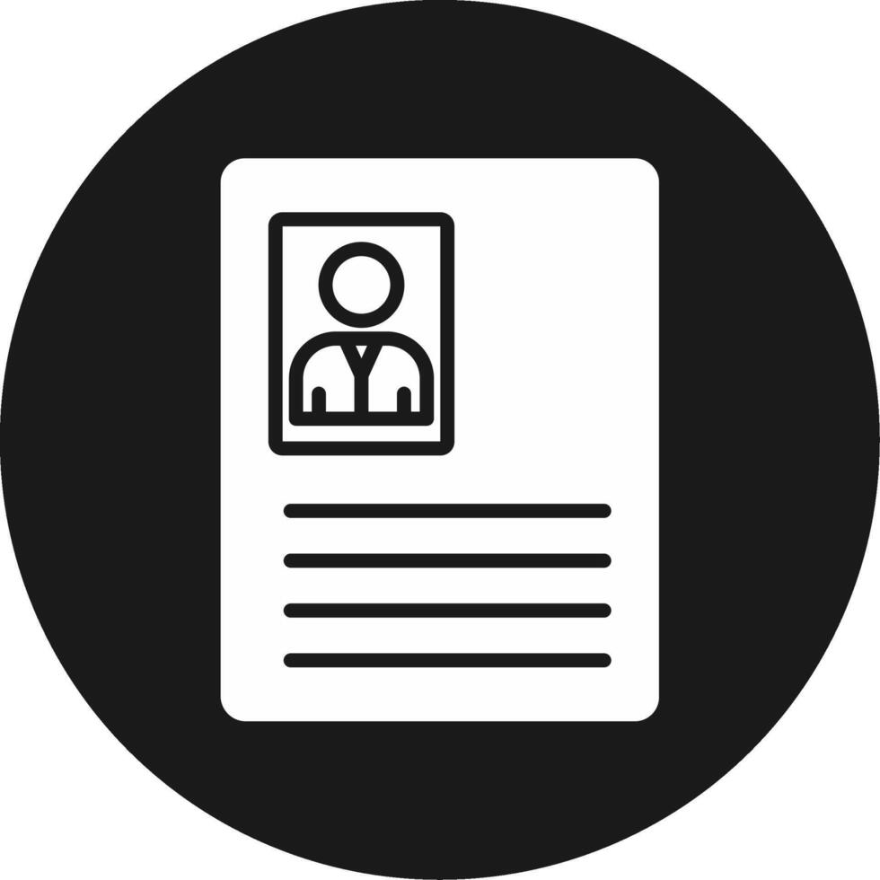Curriculum Vitae Icon Design Symbol vector