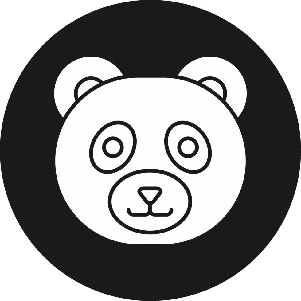 Panda Icon Design Symbol vector
