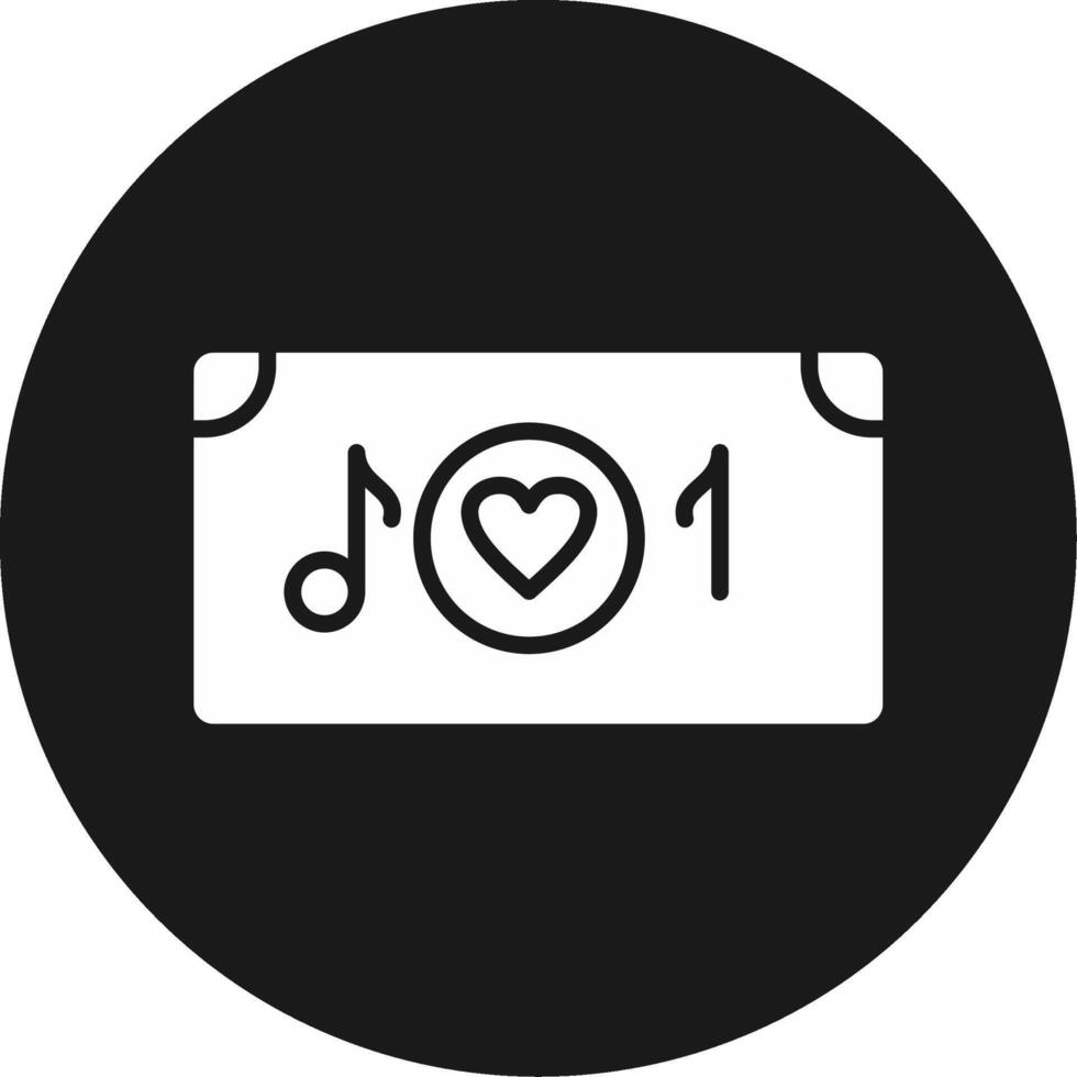 Love Song Icon Design Symbol vector