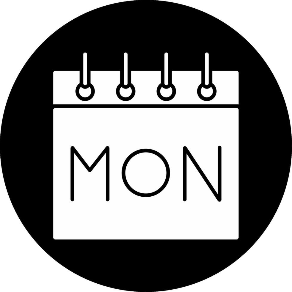 Monday Icon Design Symbol vector