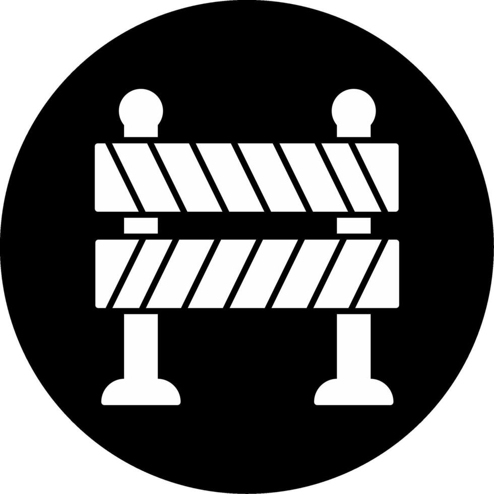 Road Barrier Icon Design Symbol vector