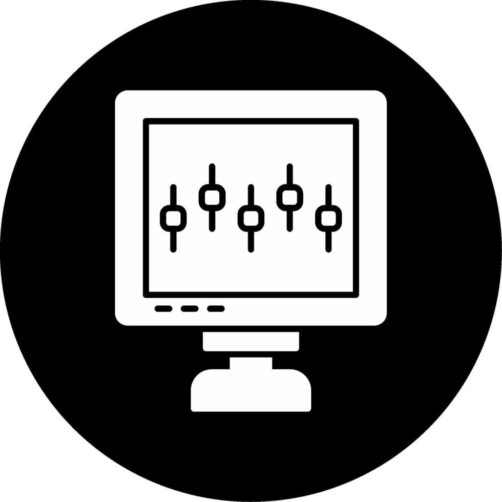 Stock Exchange App Icon Design Symbol vector