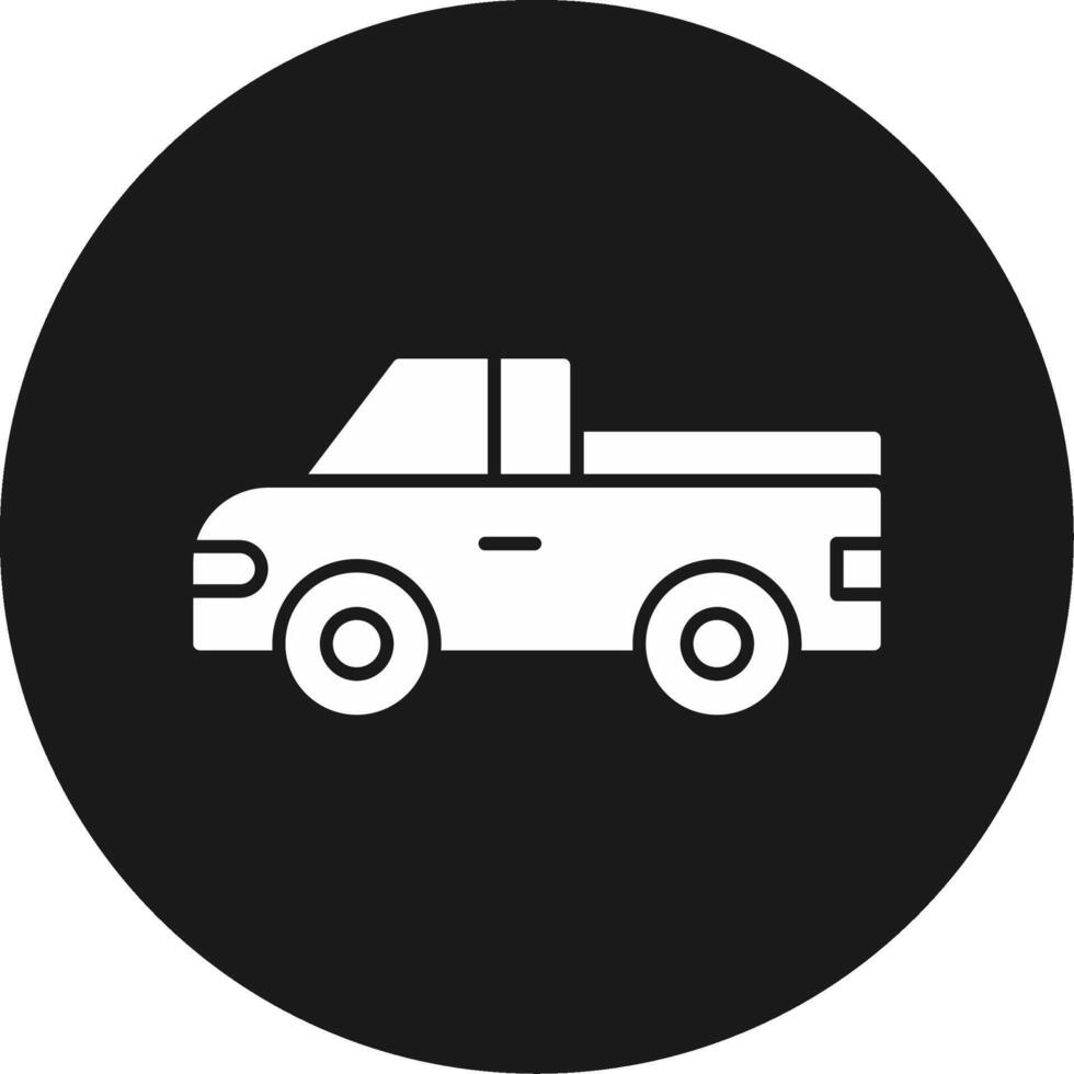 Pickup Truck Icon Design Symbol vector