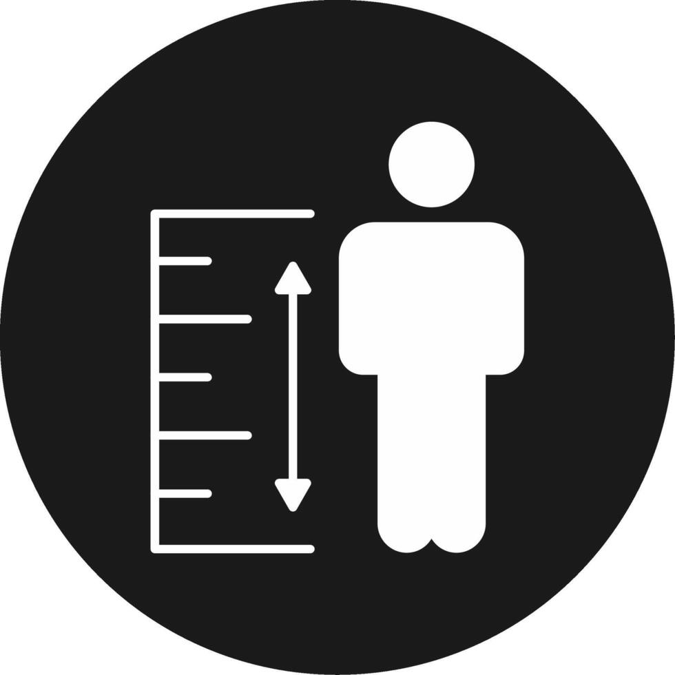 Height Icon Design Symbol vector