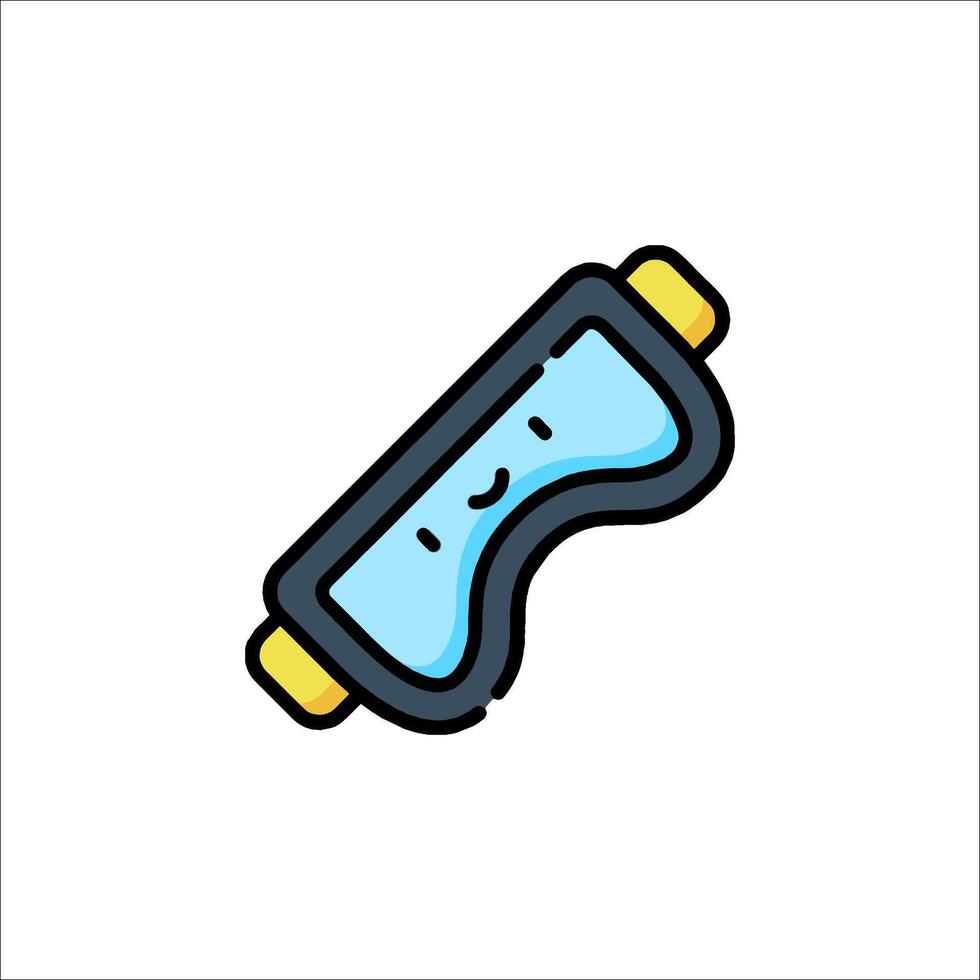 A cartoon mask with a smiley face vector
