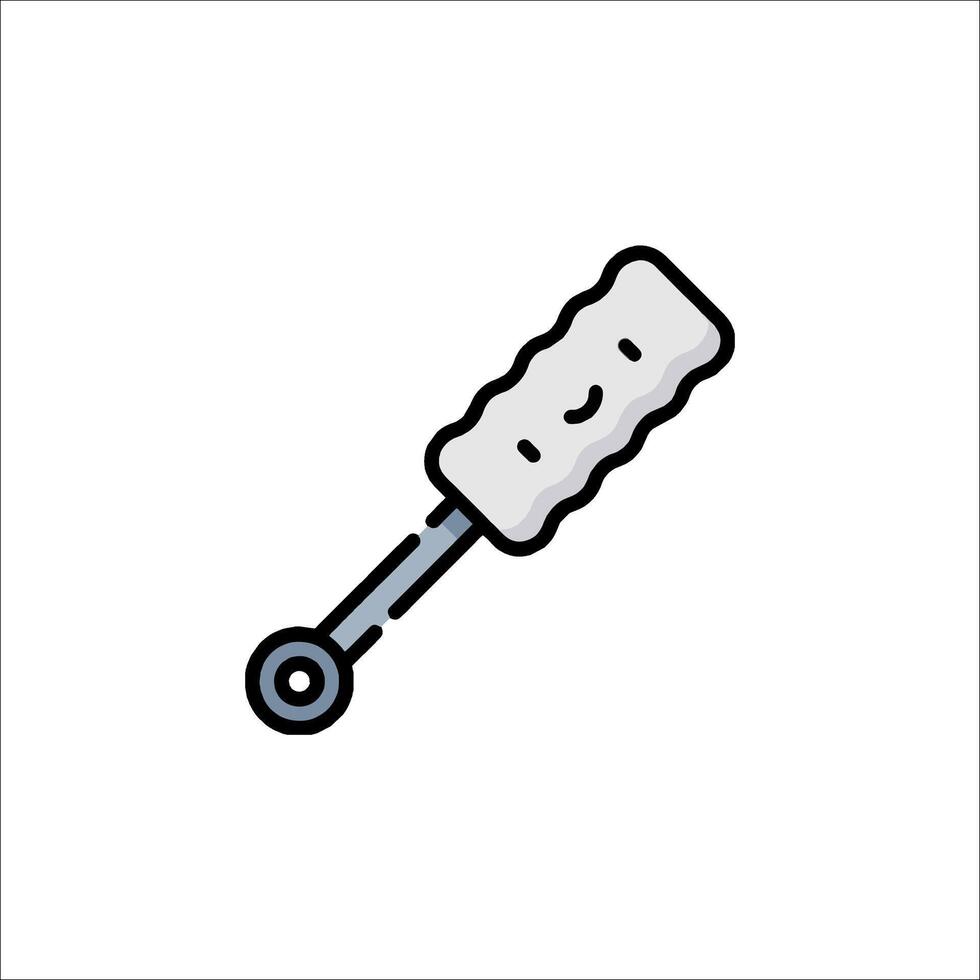 A toothbrush with a smiley face on it vector